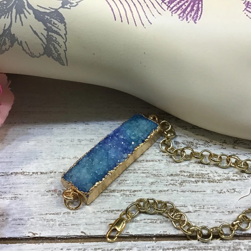 Raw Druzy Bracelet